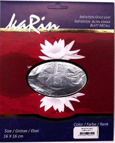 Karin İmitasyon Gümüş Varak 16x16 cm 100 Yaprak