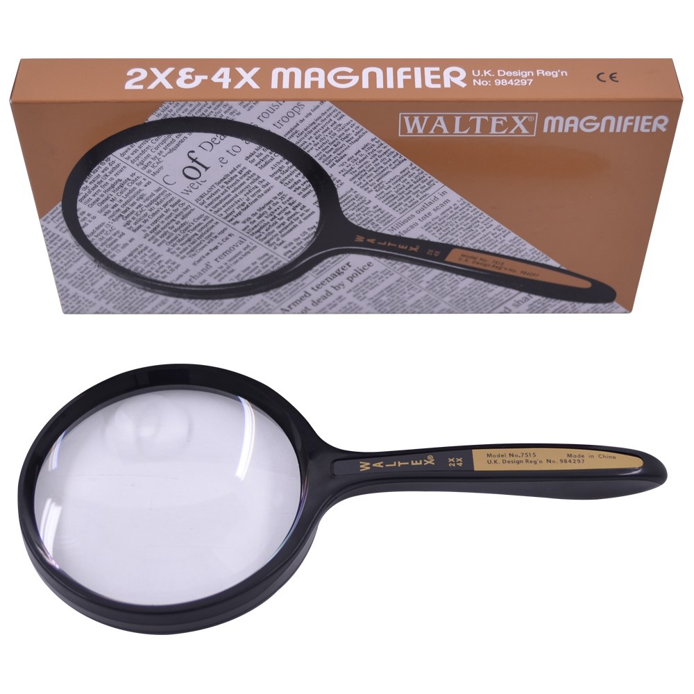 Waltex Büyüteç 2X  4X Zoom 100 mm Çap 7515